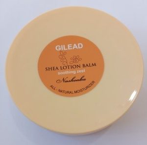 Shea butter blend with cosmetics wax and essential oils, for massaging and relaxation.