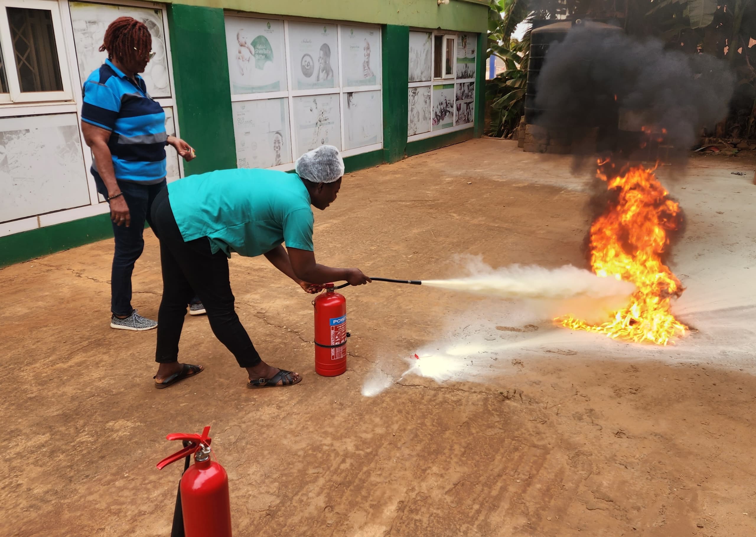 Safety instructor teaching