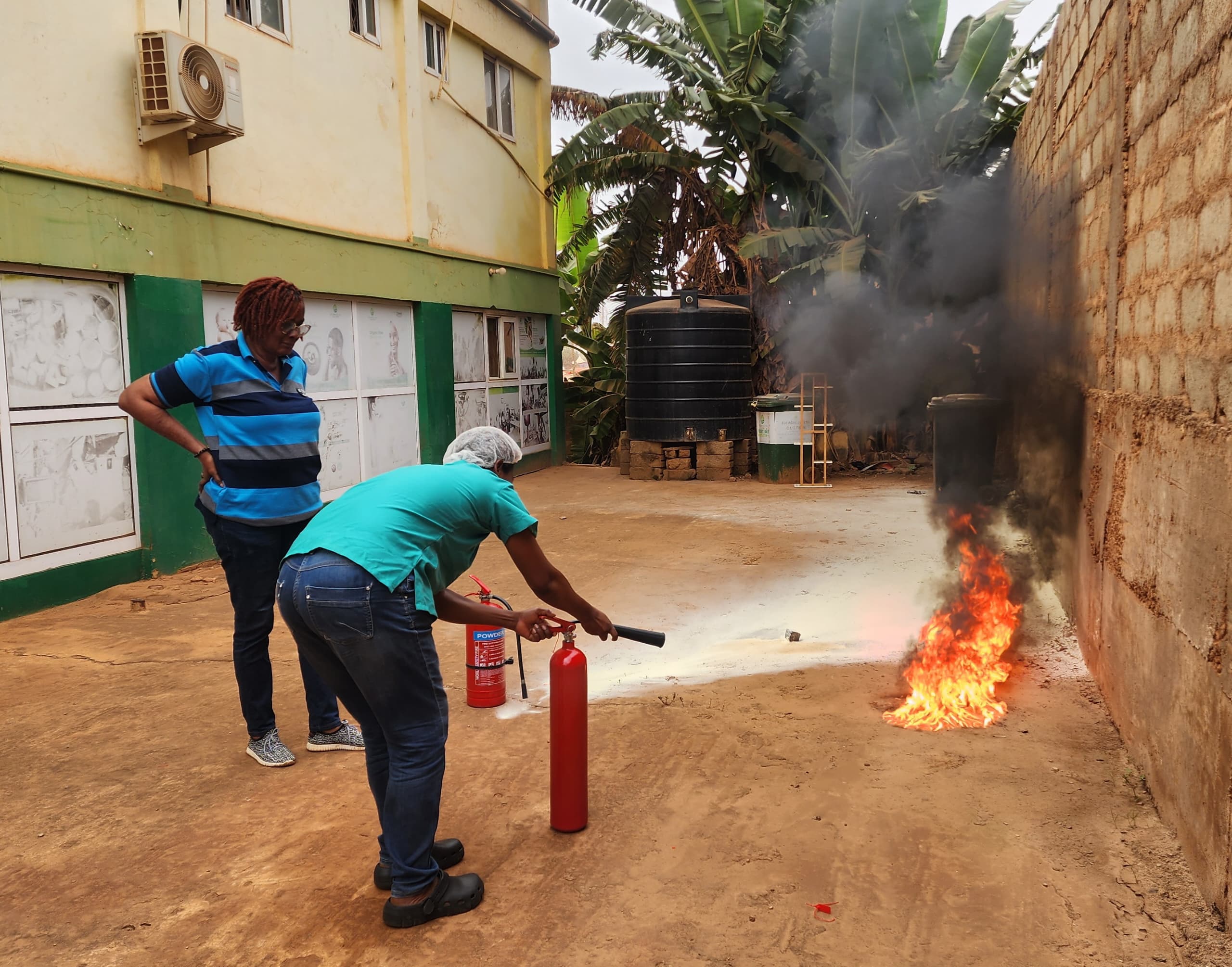 Emergency exit demonstration